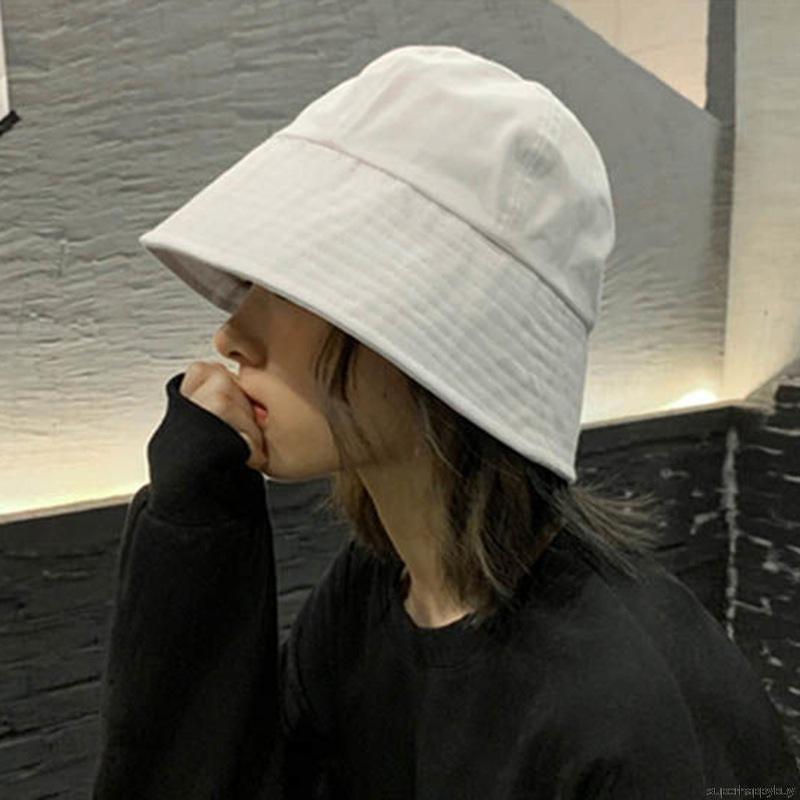 Nón Bucket Màu Trơn Thời Trang Mùa Hè Cho Phái Nữ
