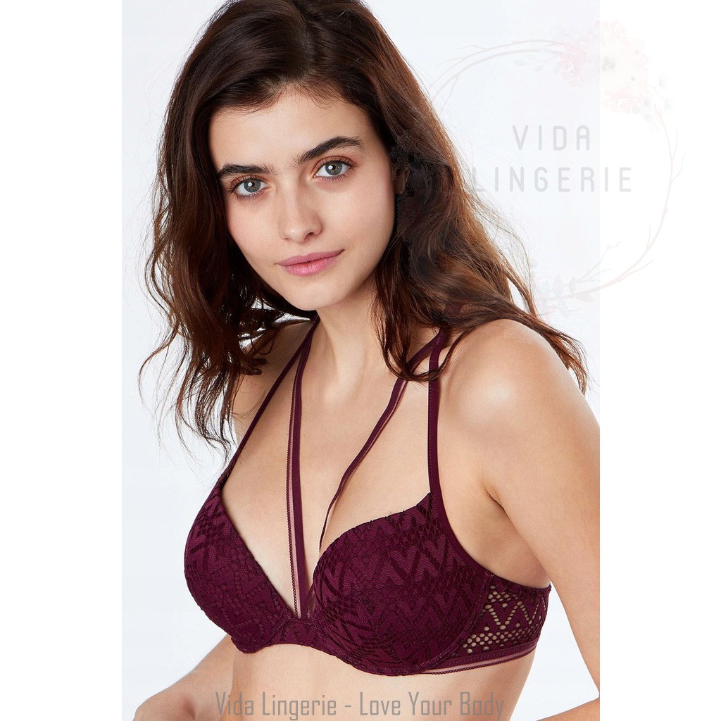 Áo ngực ren cách điệu push up xuất dư