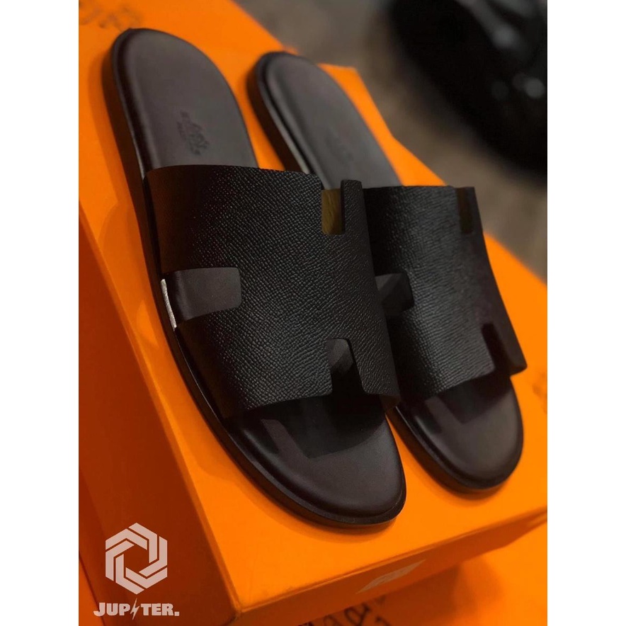 DÉP NAM HERMES ĐEN SẦN