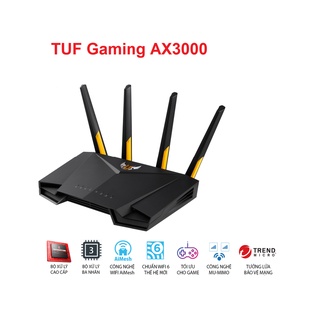 Router Wifi 6 ASUS TUF Gaming AX3000 Băng Tần Kép TUF-AX3000