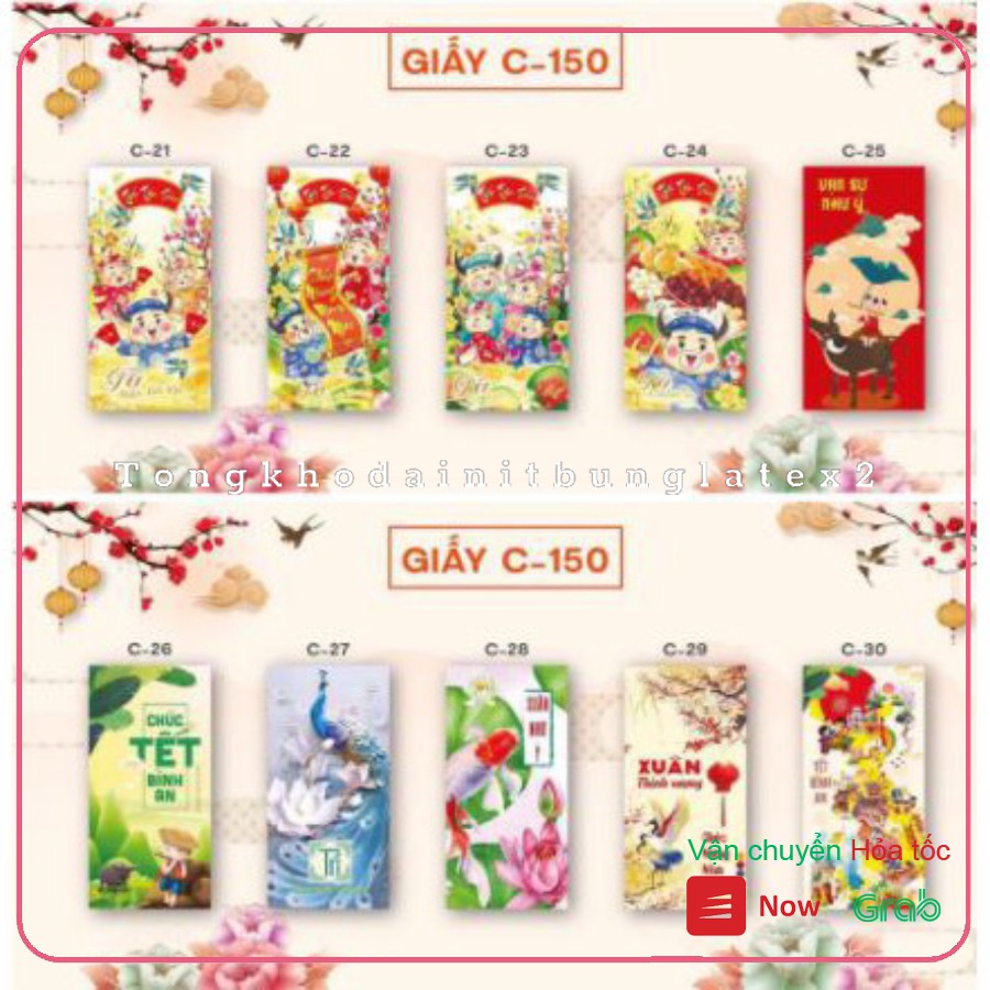 Combo 10 lì xì mẫu mới nhất 2021 độc đáo