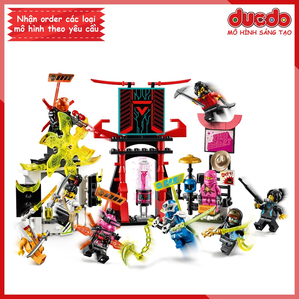 LARI 11484 Lắp ghép Ninjago Sàn đấu game thủ - Đồ chơi Xếp hình Mô hình Ninja 71708 Bela