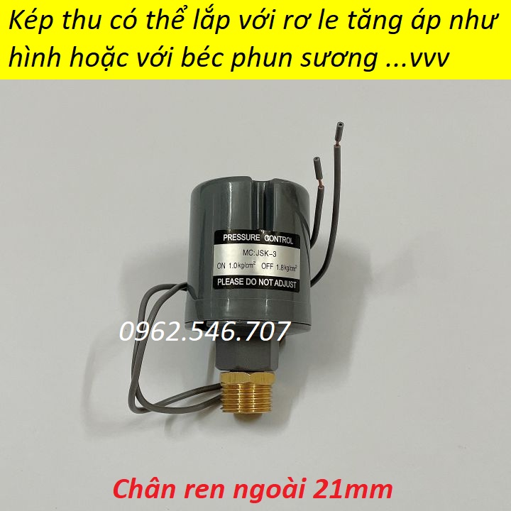 Đầu nối thu từ ren ngoài 21mm xuống ren ngoài 13mm bằng Đồng Thau