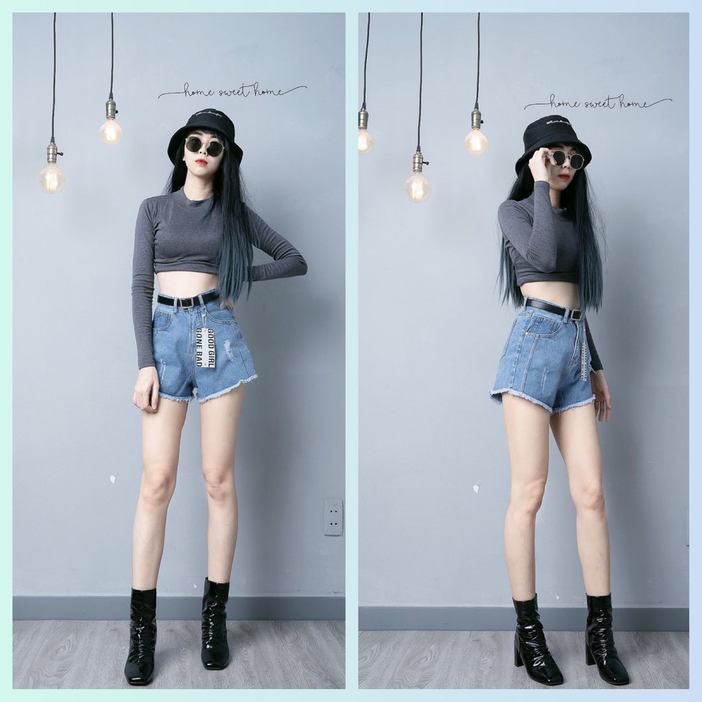 [GIÁ RẺ] QUần Bò Jean Tua Lai , Quần Sooc Nữ Rách Kiểu ULZZANG [HÌNH TỰ CHỤP]