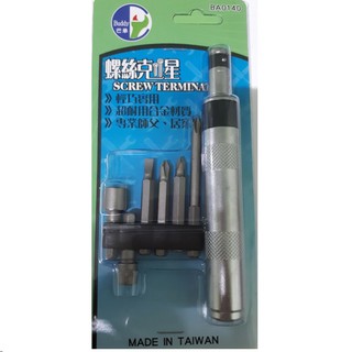 Bộ tua vít đóng 6 mũi buddy ba0140