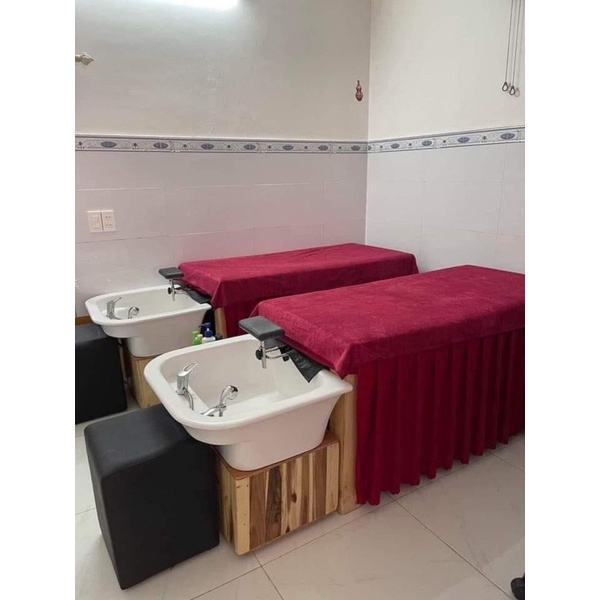 Ga giường gội đầu vải thun mè đẹp | BigBuy360 - bigbuy360.vn