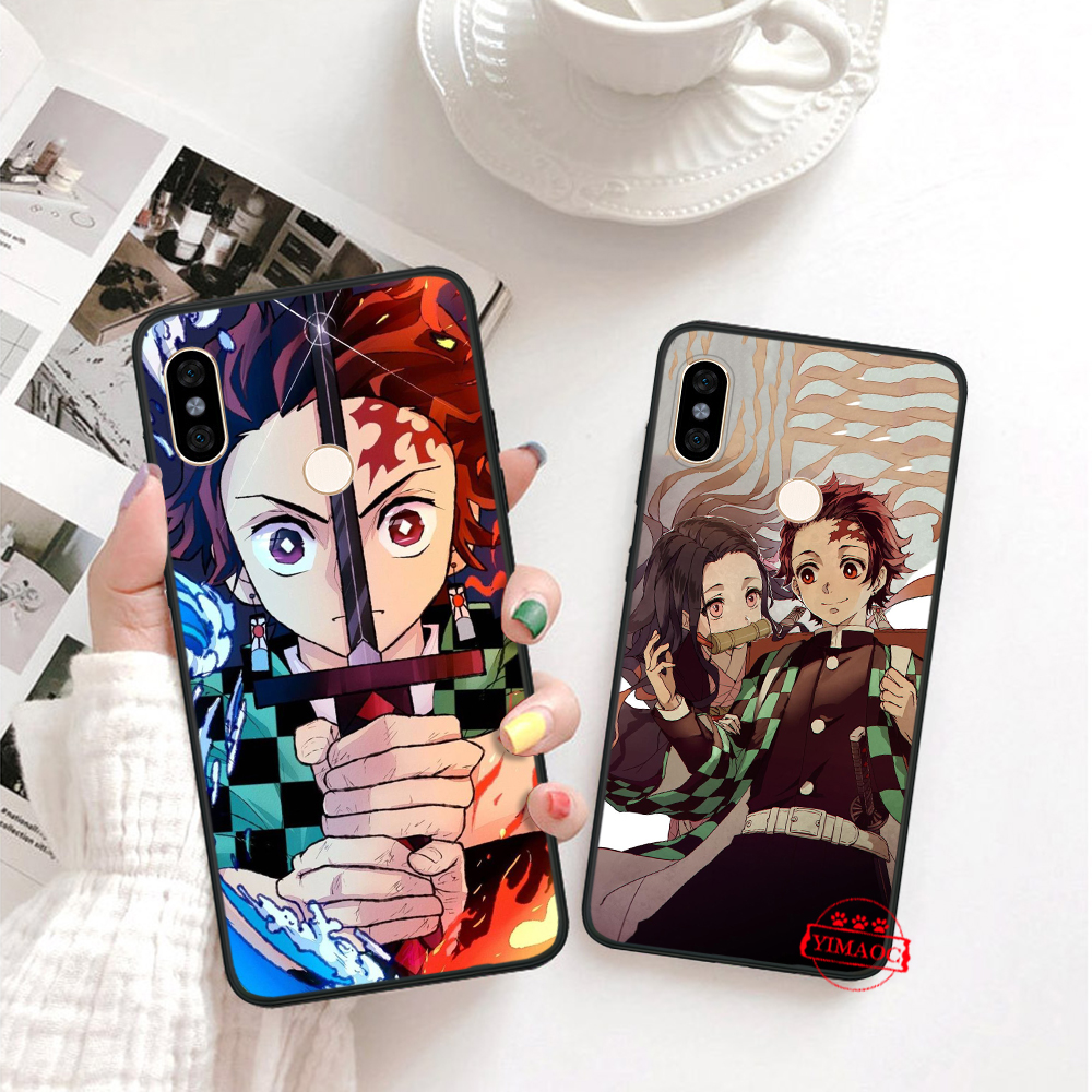 Ốp Điện Thoại Dẻo Họa Tiết Hoạt Hình Demon Slayer Tanjiro Cho Huawei Y5 2017 Y6 Prime 2018 Y7 Y9 Prime 2019 16gb