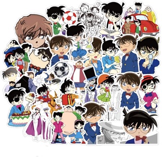 Sticker conan 30 cái ép lụa khác nhau / hình dán thám tử lừng danh conan