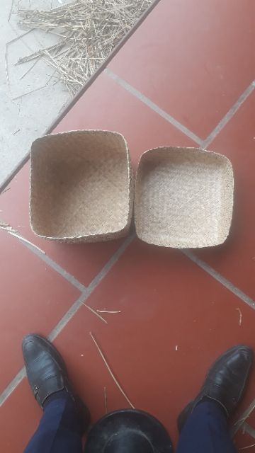 Hộp cói vuông có nắp đậy 3 bộ 141.000 đ