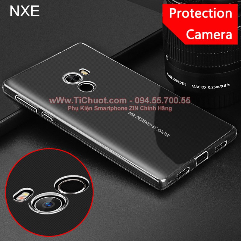 Ốp lưng Xiaomi Mi Mix Dẻo trong suốt hiệu NXE