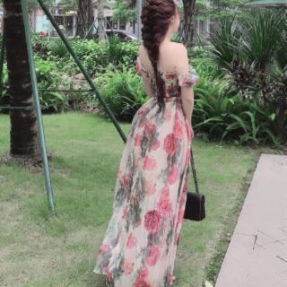 Đầm maxi hoa