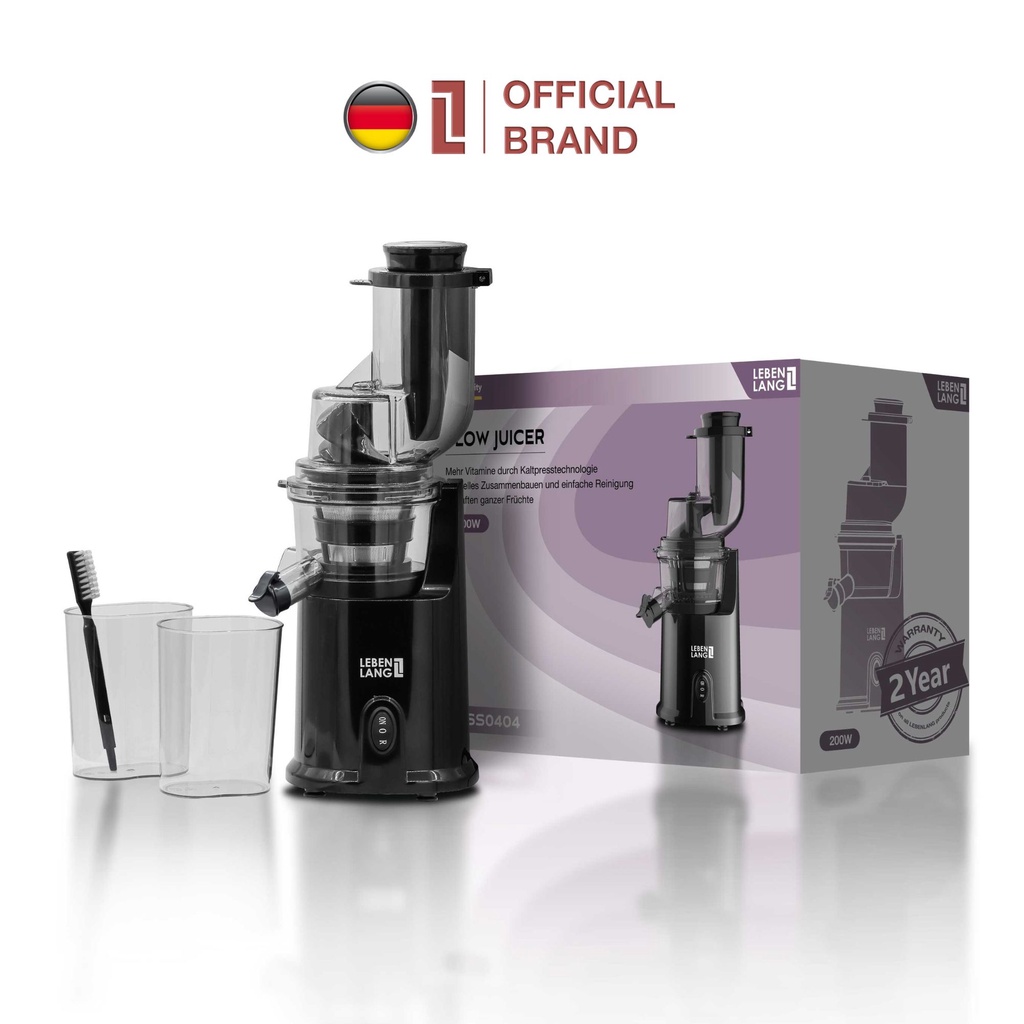 Máy ép chậm đa năng LEBENLANG dung tích 1000ml, công suất 200W, bảo hành 24 tháng – LBSS0404