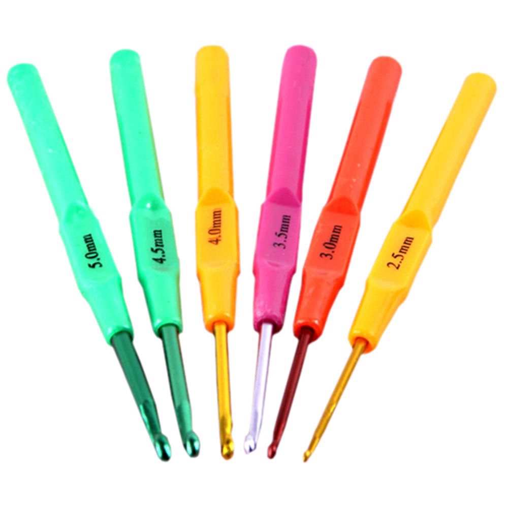 Set 6 kim đan len bằng nhôm tiện dụng