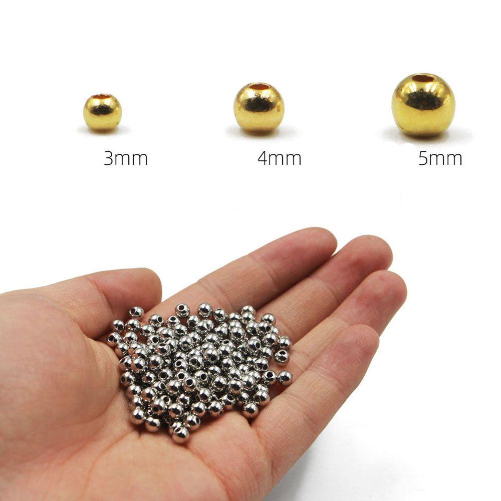 MUVAKO Chuỗi Hạt Đồng  Bằng Đồng|Hạt Câu Cá 3.0mm / 4.0mm / 5.0mm Chất Lượng Cao Chuyên Dùng