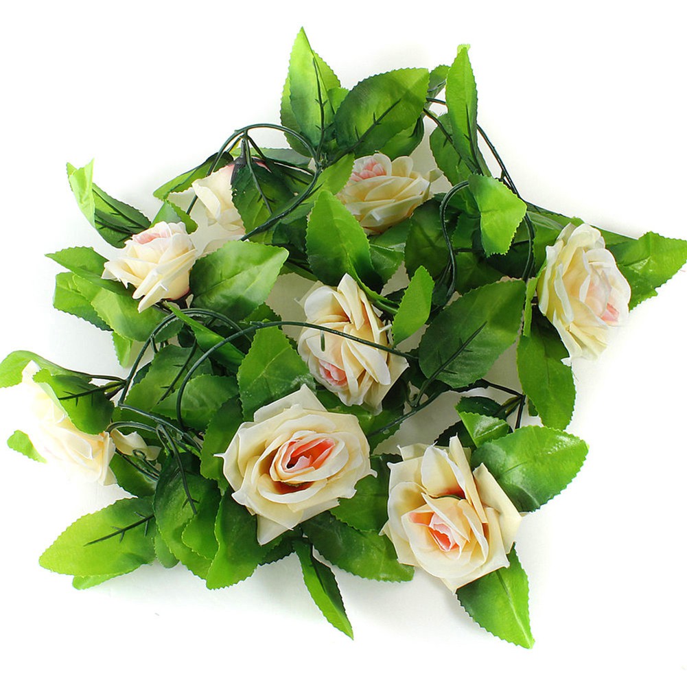 Dây Hoa Hồng Giả Trang Trí Tiệc 8ft