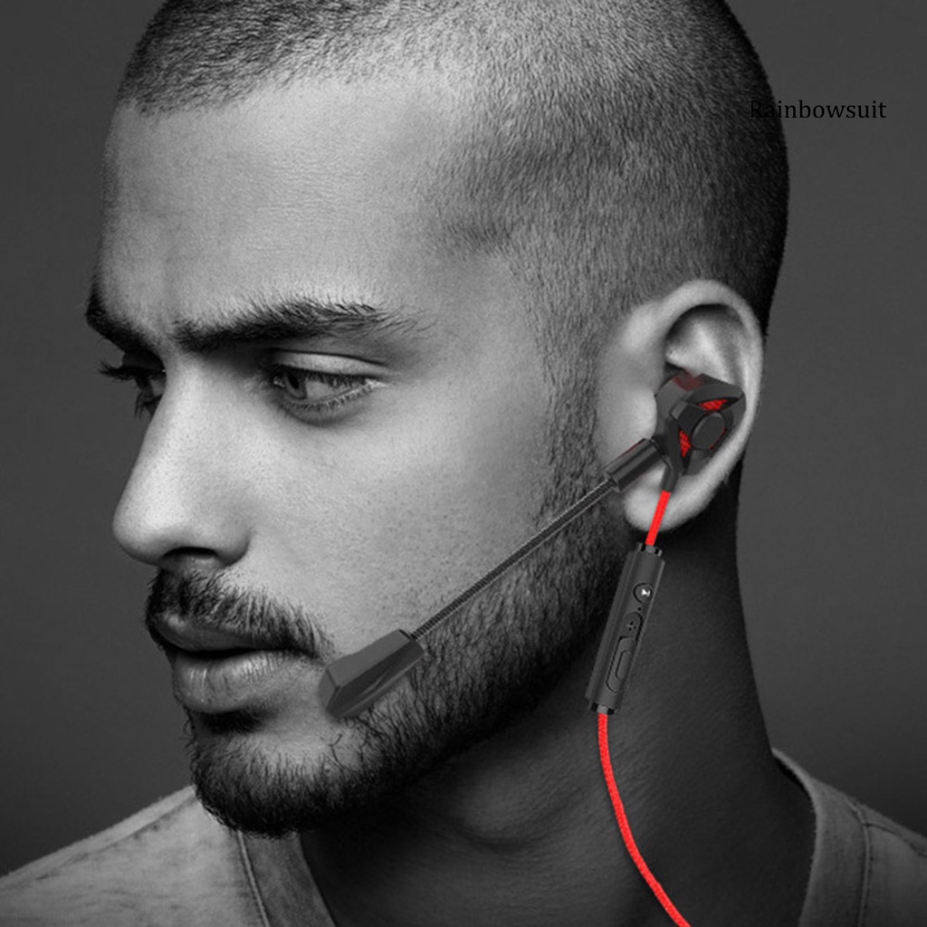 RB- Earphone Dynamic Noise Reduction In-ear Heavy Bass Earpiece for Game