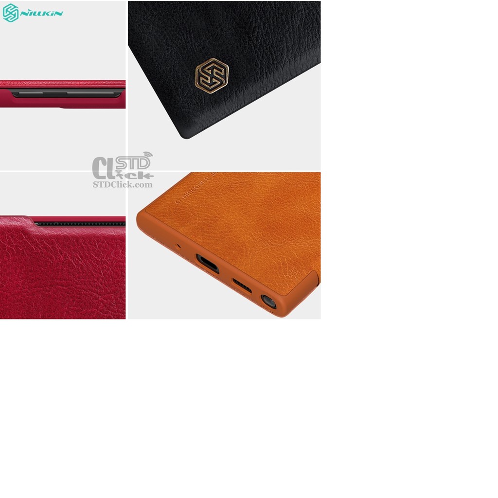 Bao da xịn Nillkin QIN hàng da thật cho điện thoại Samsung Galaxy Note 20,Samsung Galaxy Note 20 Ultra