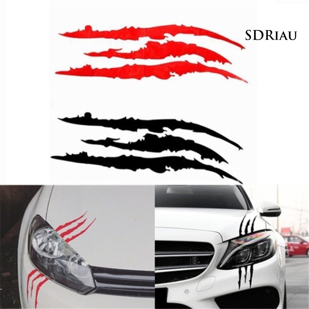 Nhãn dán phản quang hình móng vuốt ma trang trí đèn xe hơi