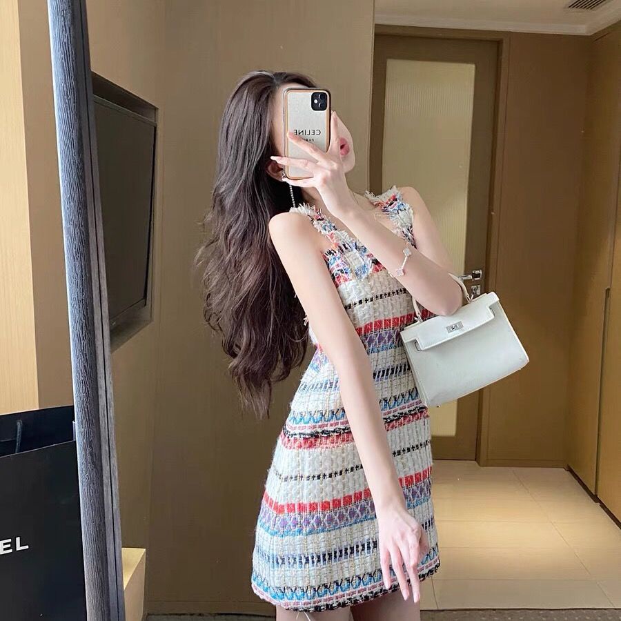 Đầm Chanel Phong Cách Phương Tây Thời Trang Mùa Hè Dành Cho Nữ