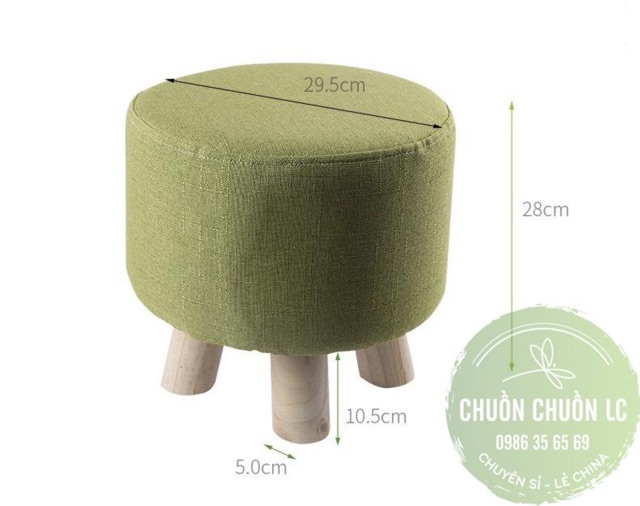 GHẾ ĐÔN CHÂN GỖ LOẠI TO