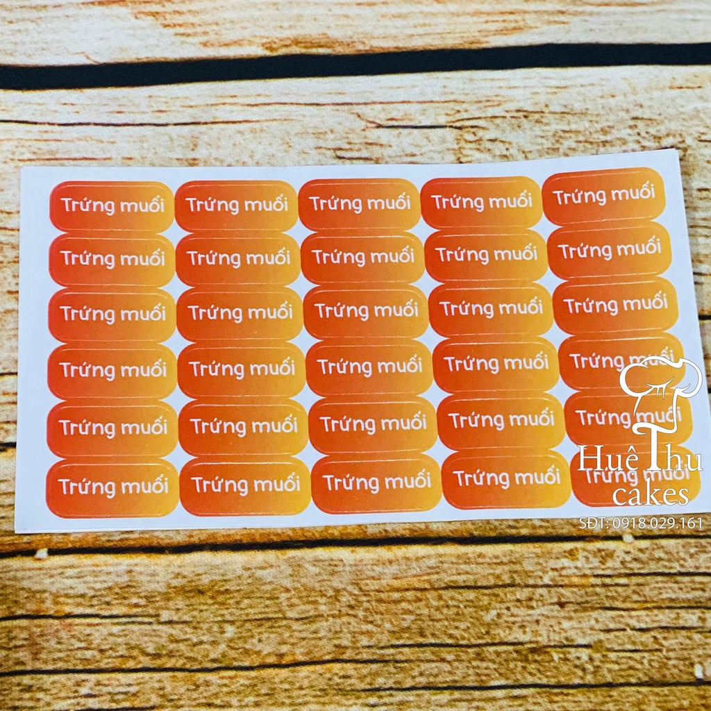 Tem dán nhân bánh Trung Thu đủ vị