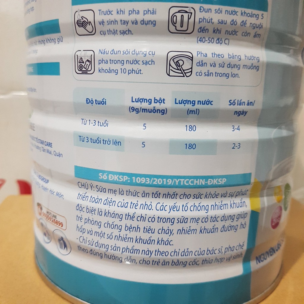 Sữa tăng cân STARPOWER GAINPLUS cho trẻ biếng ăn 900g