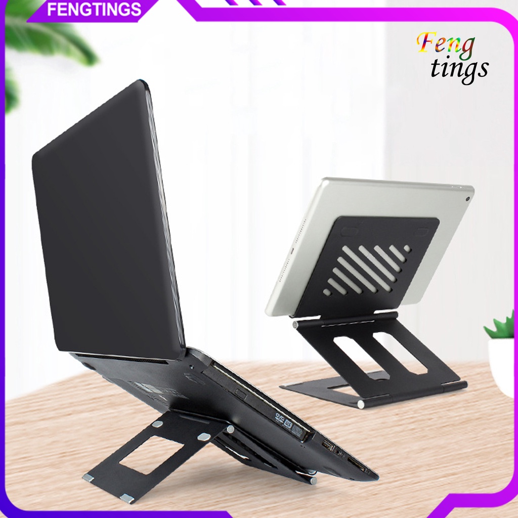 Giá Đỡ Laptop / Máy Tính Bảng Bằng Hợp Kim Nhôm Thiết Kế Tản Nhiệt Tiện Dụng Cho Gia Đình