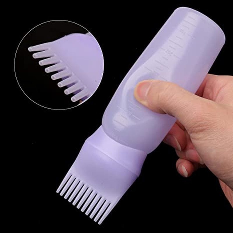 Chai Nhựa Đựng Thuốc Nhuộm Tóc Có Thể Đổ Đầy Kèm Cọ / Dụng Cụ Hỗ Trợ Nhuộm Tóc / Dụng Cụ Trang Điểm