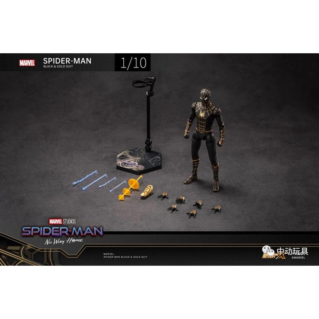 Mô hình Spider Man bản Black Gold Suit No Way Home ZD Toys
