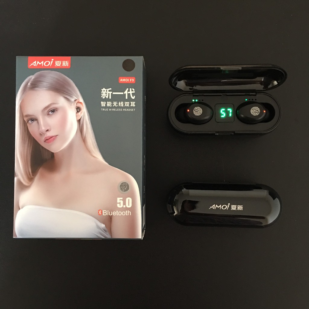 Tai Nghe Bluetooth Amoi F9 Bản Quốc Tế Dùng Nút Cảm Ưng, Pin Siêu Trâu Phù Hợp Với Mọi Dòng Máy | BigBuy360 - bigbuy360.vn