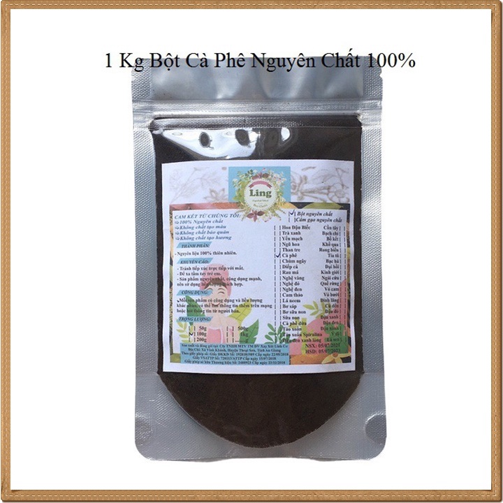 [Sỉ-Rẻ] Bột Cà phê Collagen 1 Ký nguyên chất thiên nhiên 100% có giấy VSATTP và ĐKKD dùng đa công dụng [Lẻ-Sỉ]