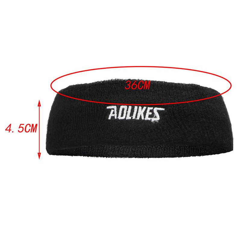 Băng Đô Băng Trán Thể Thao Nam Nữ Thấm Mồ Hôi Cotton Thoáng Khí Sport Sweatband AOLIKES A-2108