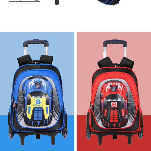 Balo kéo bé trai mẫu 14