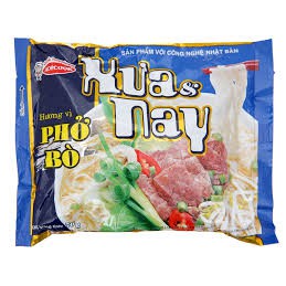 1 thùng gồm 24 gói phở bò Xưa và Nay gói 70g