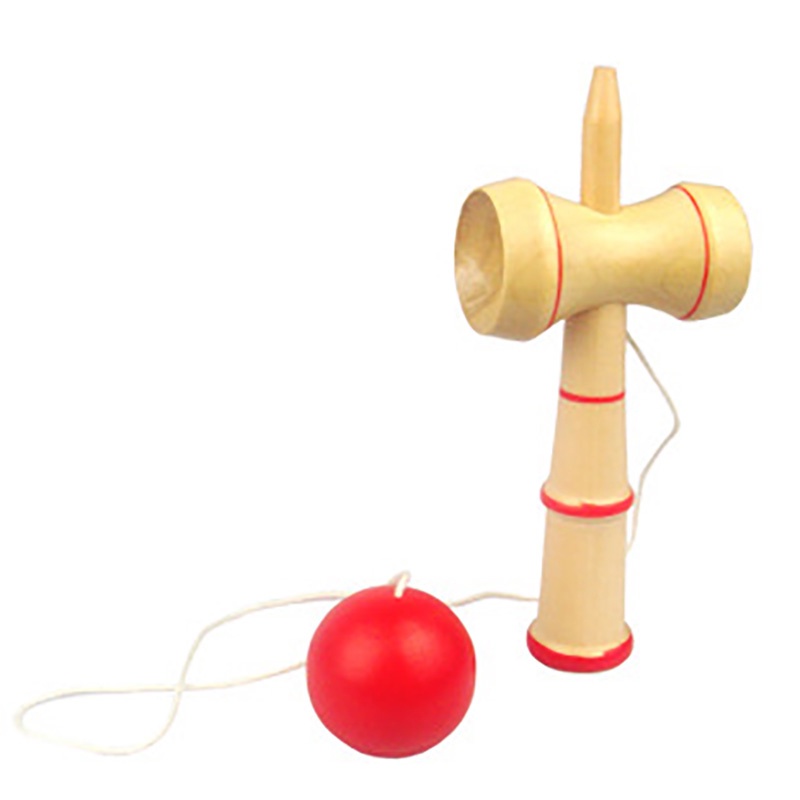 Đồ chơi tung hứng Kendama bằng gỗ tự nhiên, loại nhỏ KD3 (đường kính bóng D3cm)