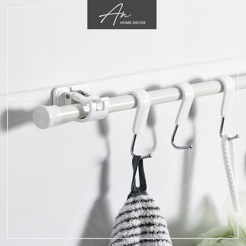 Thanh treo móc treo đa năng treo rèm, khăn bếp, cửa sổ, nhà tắm