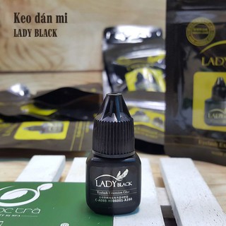 Keo nối mi lady black khô từ 1-3s