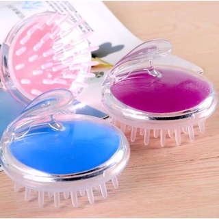 Lược gội đầu silicon ( Xanh , Tím )