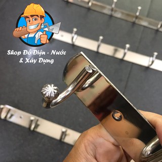 Móc treo quần áo gắn tường 7 và 10 mấu INOX nguyên chất 100%