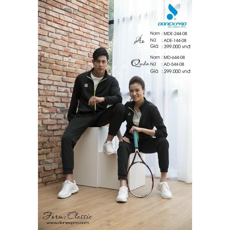 {HÀNG CHÍNH HÃNG} Bộ nỉ, bộ thể thao thu đông DONEX cao cấp dành cho nam MDE-244-08
