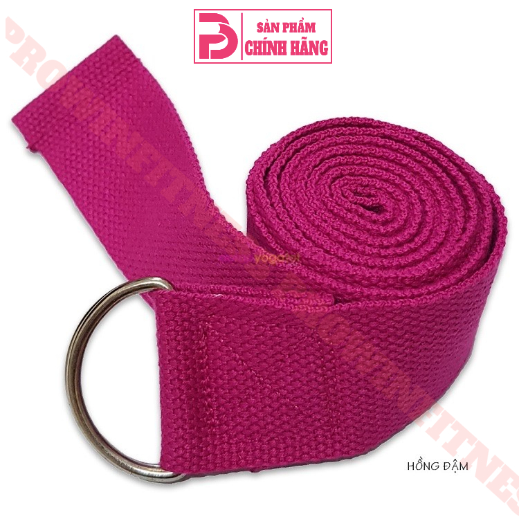 Dây tập yoga cotton cao cấp 183*3.8cm Prowin Fitness hỗ trợ tập động tác uốn người khó