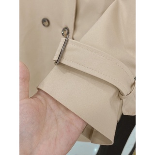 trench coat tay cài be