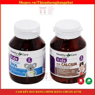 Cặp đôi hoàn hảo HEALTHY CARE bổ sung DHA và Canxi cho bé - chuẩn Úc Date