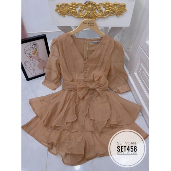 Set voan big size bèo dể thương từ 60kg-90kg