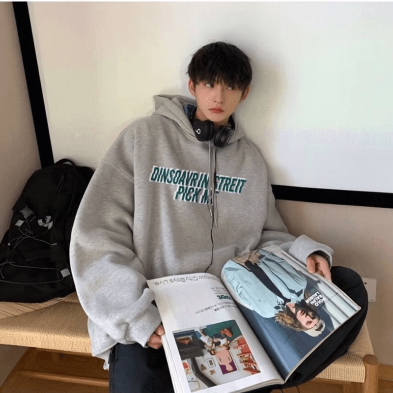 Áo hoodie In Chữ Thời Trang Hàn Quốc Chất Lượng Cao Size M-5XL