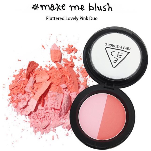 Má hồng 3CE 2 ngăn Duo color face blush