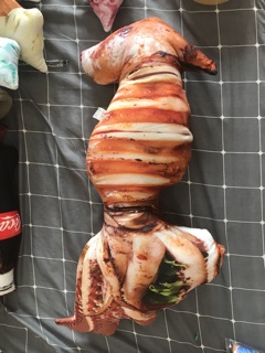 Gối 3D con mực có râu
