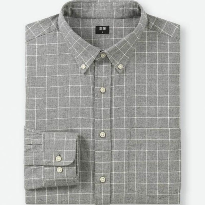 Sơ Mi UNIQLO FLANNEL LONG SLEEVE SHIRT-401838 | BigBuy360 - bigbuy360.vn