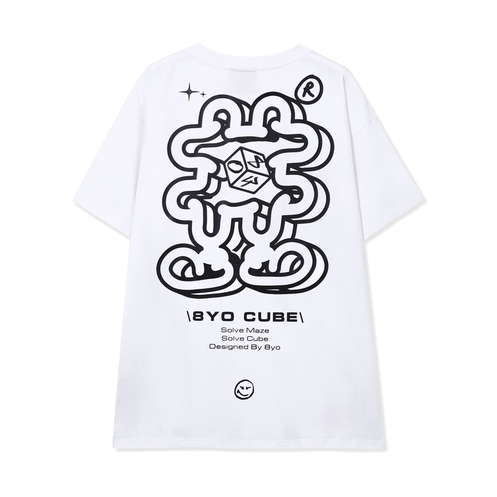 Áo thun 8YO Cube Maze Tee - Trắng