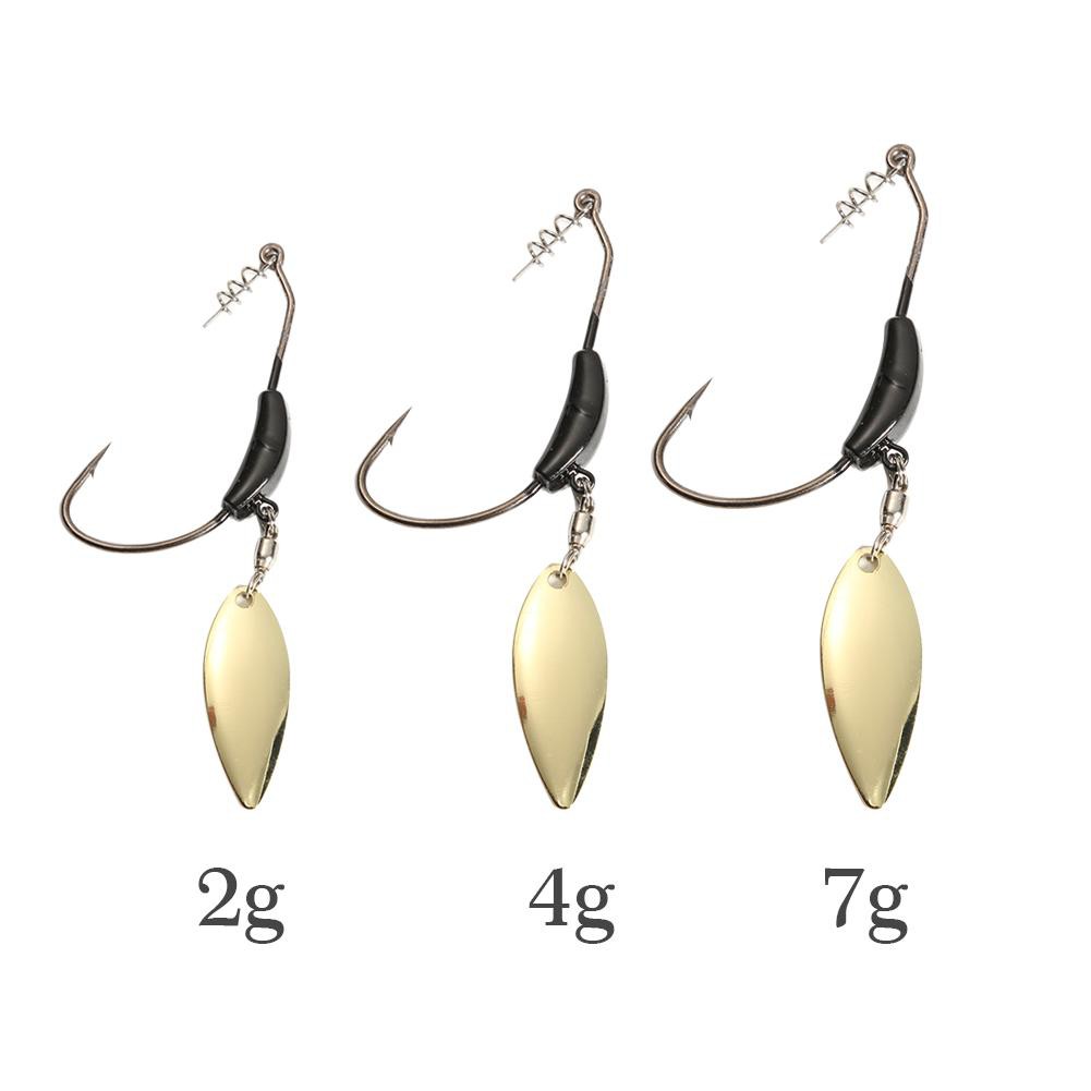 Mồi câu cá giả bằng kim loại có gắn lưỡi câu chuyên nghiệp